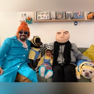 Despicable Me group costume - toddler and minion, Lucy Wilde costume